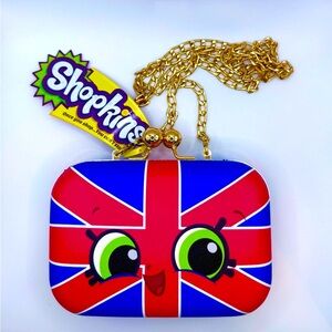 CultureFly Shopkins Britney Bag Union Jack Wallet Shoulder Purse Hard Shell
